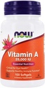 NOW Foods - Βιταμίνη A 25000 IU - 100 Softgels