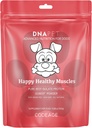 DNA PET Happy Healthy Muscles Supplement for Dogs - Grass-Fed Beef Protein Powder - Rich in Collagen and Amino Acids - Pure Beef Isolate Protein - All Life Stages - Unflavored & Non-GMO - 10.58 Oz