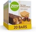 ΖώνηPerfect Protein Bars, 13g Protein, 16 Βιταμίνες & Ορυκτά, Πρωτεΐνη Snack, Fudge Graham, 20 Bars