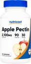 Nutricost Apple Pectin Capsules 2,100mg Per Serving, 90 Capsules - Gluten-Free, 30 Servings
