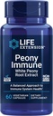 Life Extension Peony Immune, White Peony Root, Immune Health Support, Immune System, Gluten-Free, Non-GMO, Vegetarian, 60 Capsules