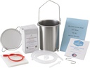 PureLife Kαφές Enema Kit-Made in USA - All You Need Kit - 2 Qt USA Ανοξείδωτο Enema Kenema Bucket - Lab Ελεγμένος βιολογικός καφές Enema - Μούχλα, Fungus, Mycotoxin Free - 1 λίρα - Στεγνωτήρας καφέ