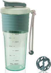 Μπουκάλι αναδευτήρα πρωτεΐνης, Αθλητική Blender μπουκάλια για πρωτεΐνες αναμειγνύεται με μπάλα Whisk, Mixer μπουκάλι, Portable Pre προπόνηση Whey Protein Drink Shaker Cup, Midnight Blue
