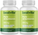 BESTVITE Artemisinin 100mg (240 κάψουλες χορτοφάγων) (2-πακέτο) - Δεν Stearates - Δεν Flow Agents - Vegan - Χωρίς γλουτένη - Μη ΓΤΟ