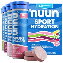 Nuun Sport Ηλεκτρολυτικά Δισκία για Προωθητική Ενυδάτωση, Μικτές Γεύσεις, 4 Pack (40 Services)