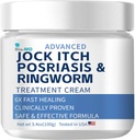 Bio-MD Jock Itch Cream, Jock Itch Cream Extra Strength for Men & Women, Psoriasis Cream, Ringworm Treatment for Humans, Itch Cream - Ισχυρή & γρήγορη ανακούφιση
