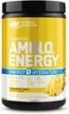 Optimum Nutrition Amino Energy Powder Plus Hydration, με BCAA, ηλεκτρολύτες, και καφεΐνη, Pineapple Twist, 30 εξυπηρετήσεις (Packaging May Vary)