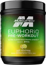 Προ προπόνησης σκονών μυώνTech EuphoriQ PreWorkout Smart PreWorkout σκόνη για άνδρες & γυναίκες καφεΐνη μεταβολίτης που τροφοδοτείται με Paraxanthine Yuzu Λεμονάδα (20 εξυπηρετούν)