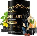 Shilajit Gummies για τους άνδρες Γυναίκες: Καθαρό οργανικό Shilajit Ιμαλαΐων με Ashwagandha 85+ Trace Minerals & Fulvic Acid μεμονωμένα τυλιγμένα για την ενέργεια Εγκεφαλική Ανοσία Υποστήριξη Όχι Ζάχαρη 40 Υπηρεσίες