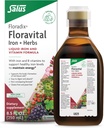 Floradix Floravital Liquid Iron & Vitamin Formula - Συμπλήρωμα υγρού σιδήρου με βιταμίνη C & Β & Β για την ενεργειακή υποστήριξη - Vegan, Gluten-free, Yeast-free & Non-GMO - 8.5 Fl Oz