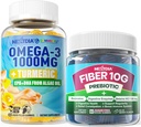 Vegan Omega-3 1000mg + Κουρκουμάς, Φυτικές Τσίχλες
