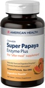 American Health Super Papaya Enzyme Plus - 180 Chewable Tablets - The After-Meal Supplement - Non-GMO - 60 Servings
