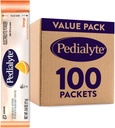 Pedialyte Electrolyte Powder Packets, Orange, Hydration Drink, 100 Single-Serving Powder Packets