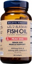 Wiley's Finest Wild Alaskan Fish Oil Peak DHA - 900mg EPA και DHA Omega-3s - 180 Softgels (90 εξυπηρετούν)