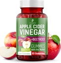 Apple Cider Vinegar Gummies - Natural Apple Flavor - Healthy Keto Gummies - Non GMO, Vegan, Gluten Free - Apple Cider Gummies (60 Pieces)