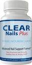 Clear Nails Plus Pills Supplement - Advanced Μοναδικές Βιταμίνες και Ορυκτά για την ανάπτυξη των μαλλιών με Βιοτίνη - Χωρίς γλουτένη 60 κάψουλες - Δέρμα και νύχια Hair Lash Extra Strength Formula Growth Booster