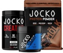 Jocko Καύσιμο 3 Πακέτων Γυμναστήριο Bundle - Creatine, σοκολάτα MOLK, & Blue Raspberry Προ προπόνηση