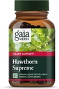 Gaia Herbs Hawthorn Supreme - Hawthorn Berry συμπλήρωμα - με βότανα παραδοσιακά χρησιμοποιείται για την υποστήριξη της υγείας της καρδιάς* - 60 Vegan Liquid Phyto-Capsules (30-Day Supply)