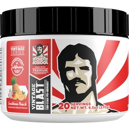 Old School Labs Ultimate 2 Stage Pre Workout for Explosive Energy, Massive Pumps & Focus - Preworkout for Men & Women - Φυσική προετοιμασία σε σκόνη με Αμινοξέα, 250mg καφεΐνη, Καραϊβική Punch