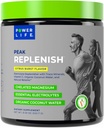 POWERLIFE Peak Replenish - Υψηλή απορρόφηση Μαγνήσιο Ηλεκτρολύτη σκόνη με οργανικό νερό καρύδας, και ίχνη ορυκτών, 30 εξυπηρετούν