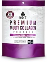 MO4T Hydrolyzed Multi Collagen Powder -Collagen Protein- Collagen Peptides-Type 1,2,3,5,10 -Sugar-Free, (1 λίρα) Μαλλιά, δέρμα & νύχια, Παλαιό & Κέτο, Μη ΓΤΟ