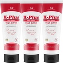 K-Plus Γλουκονικό κάλιο Νεφρικό Gel Plus Κράνμπερι και EPA για σκύλους και γάτες - Κτηνιατρικό Εγκεκριμένο Συμπλήρωμα Νεφρών - Υποστηρίζει Ισορροπία καλίου - (3 Pack)