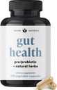 All-in-One Gut Health w/Probiotics, Prebiotics, Digestion-Supporting Herbs, and Adaptogens - Leaky Gut Repair Formula to Support Gut Lining, Aid in Digestion, and Promote Good Bactory