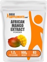 BulkSupplements.com African Mango Extract Powder - Irvingia Gabonensis, African Mango Powder - Χωρίς γλουτένη, 1,2g ανά Σερβίρισμα, 100g (3.5 oz) (πακέτο του 1)