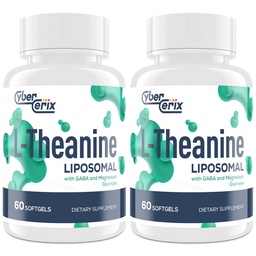 Λιποσωμική L-Θεανίνη 500mg, Συγκρότημα με GABA 200mg & Μαγνήσιο 100mg, Πρόσθετη ενίσχυση για την ηρεμία, χαλάρωση & εστίαση, Χωρίς γλουτένη - 120 κάψουλες
