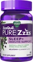 ZzzQuil Pure Zzzs Ύπνος + Ανοσοποιητική υποστήριξη Μελατονίνη Βοήθεια ύπνου Gummies με Elderberry, Ψευδάργυρος, Χαμομήλι, Λεβάντα, & Βαλεριάνα Root, 1mg ανά Gummy, 60 ct