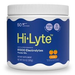 Hi-Lyte K1000 Ηλεκτρολυτές σκόνης Mix Orange Keto & Performance, 50 εξυπηρετήσεις