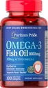 Πουριτανοί Omega-3 Fish Oil 1000 Mg, 100 Count