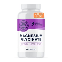 Vimergy Μαγνήσιο Γλυκινικό – Υποστήριξη στρες – Chelated to Reve Tummy Upset*– Προωθεί την υγεία της καρδιάς και της ενέργειας*– Kosher, Vegan Gluten-Free – 300 Caps