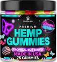 Hemp Gummies Premium Hemp Oil Infused Gummy Bears, Natural Omega for Deep & Healthy Bedtime Relief, Fun Edibles, Peace and Relaxation, Mood Balance, Natural Omega-Made in USA