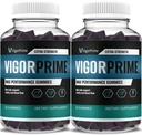 (2 Pack) Vigor Prime Performance Gummies Prime Vigor XL Gummy Supplement, Vigor Prime XL Maximum Strength Advanced Shilajit Sea Moss Fenugreek Gummies Συνολική υποστήριξη ζωτικότητας ενέργειας (2 Μήνες προσφοράς)