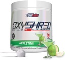 EHP Labs OxyShred μη διεγερτικό πριν από την προπόνηση σκόνη - Stim Δωρεάν προ προπόνηση, καφεΐνη Δωρεάν προετοιμασία για άνδρες & γυναίκες με L Γλουταμίνη & Acetyl L καρνιτίνη - Apple, 60 εξυπηρετήσεις