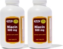 Rugby Niacin 500mg - Βιταμίνη Β3 συμπλήρωμα για άνδρες και γυναίκες - 1.000 δισκία (2- συσκευασία)