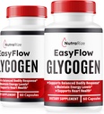 NutraRize (2 Pack) Εύκολη ροή Glycogen, EasyFlow Glycogen Support Caps, Easy Flow Glyco Optimizer, Επίσημη EasyFlow Glyco Optimizer Caps, Easy Flow Detox Cleanse, Easy Flow Glycol (120 Κάψουλες)