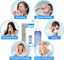 300 ML Nasal Rinse Neti Pot Sinus Ξεπλένουμε το μπουκάλι Απαλό Ρινική Πλύση Μπουκάλι Καθαρότερο για Ενηλίκους & Παιδιά Αποτελεσματική Πίεση Irrigatio με 20 Ρινικά Σακίδια Αλάτι BPA Δωρεάν