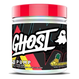 Αντλία GHOST Νιτρική Οξείδιο σε σκόνη, ανανά - 40 Σερβιέτες - Χωρίς ζάχαρη & χωρίς Stim συμπληρώματα προ-εργασίας - L-Citrulline, Arginine Νιτρικό & L-Glutathione - Χωρίς σόγια & γλουτένη, Vegan