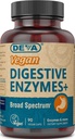 DEVA Vegan Vitamins Digestive Enzymes Plus Supplement - Ένα μοναδικό μείγμα ενζύμων & βοτάνων - 90 κάψουλες, 1-πακέτο