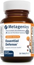 Metagenics Essential Defense - Immune Support* - Παραδοσιακά Κινέζικα Συστατικά - Συμπλήρωμα με εκχύλισμα ρίζας γλυκόριζας, Ginger & Isatis - Μη ΓΤΟ, Χωρίς γλουτένη και χορτοφαγικά - 30 Tablets
