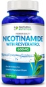 Generic Natural Vitamin Nicotinamide with Resveratrol 600mg (Vitamin B-3) 120 Veggie Capsules Gluten Free & Non-GMO