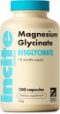 Magnesium Glycinate 500mg - 3 Month Supply - High Strength 100 Easy Swallow Capsules - Pure Magnesium Glycinate Supplement - Magnesium Supplements - Vegan & Gluten Free - Sleep Aid - Made in UK