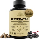 Συμπλήρωμα ρεσβερατρόλης με Quercetin & Grape Seed – 850mg Φυτικό Μείγμα, Υψηλής Ικανότητας Πολυφαινόλες & Αντιοξειδωτικά για Γενική Ευεξία, 60 Vegan Κάψουλες