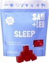 SAM+LEO Sleep - Παθοποιός, Βιταμίνη Β6 & Μελατονίνη Gummies for Kids & Teens - All Natural & Vegan Relaxation & Sleep Gummies for Kids - Πάθος Φρούτα Γεύση - 60/ct
