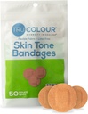Tru-colour Skin Tone Spot Banges, Resealable Bag (50 Count) - Ευέλικτη, Αδιάβροχη, PFAS-free Adhesive Strips Help Protect Blisters, Σπυράκια, Πόκες - Olive