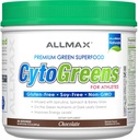 ALLMAX Διατροφή - Cytogreens Super Greens σκόνη, εγχύεται με Spirulina, Σπανάκι & Κριθάρι Grass, Υποστηρίζει ανοσοποιητική & Digestive Υγεία, Γλουτένη Χωρίς & Vegan, 30 εξυπηρετούν (Chocolate)