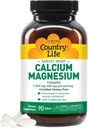 Country Life Target-Mins Calcium Magnesium Complex 1000mg/500mg, 90 δισκία, Certified Gluten Free, Certified Vegan, Certified Non-GMO Επαληθευμένο