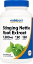 Nutri cost Sting Nattle Root Extract 7500mg Ισοδύναμο, 120 κάψουλες - Χορτοφαγικά Φιλικά, μη ΓΤΟ, Χωρίς γλουτένη